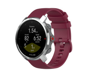 Strap-it Bracelet silicone Polar Grit X (rouge foncé)