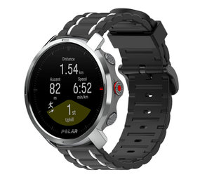 Strap-it Bracelet à boucle sport Polar Grit X (noir/blanc)