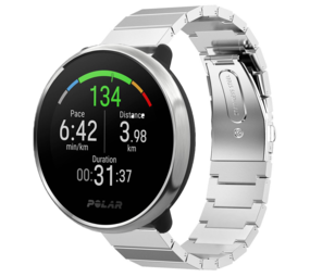 Strap-it Bracelet métal Polar Ignite (argent)