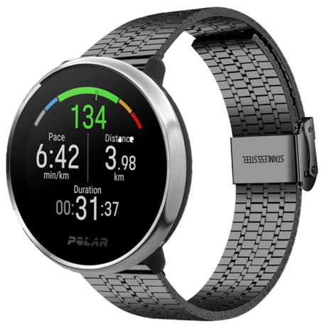 Strap-it Strap-it Bracelet acier inoxydable Polar Ignite (noir) Strap-it Strap-it Bracelet acier inoxydable Polar Ignite (noir)