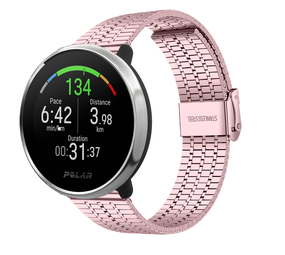 Strap-it Bracelet acier inoxydable Polar Ignite (rose)