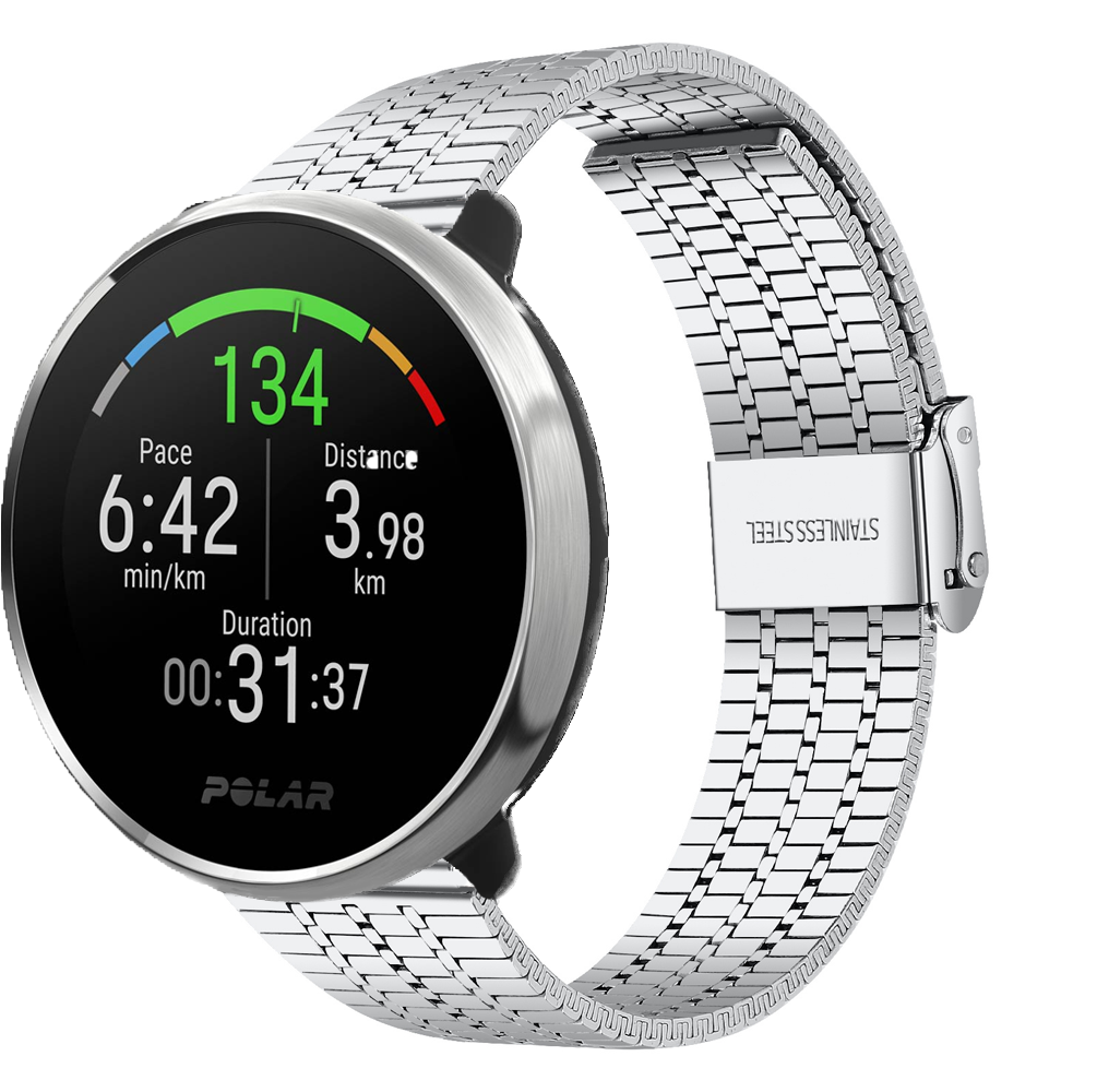 Strap-it Strap-it Bracelet acier inoxydable Polar Unite (argent)