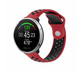 Strap-it Bracelet sport Polar Unite (rouge/noir)