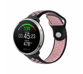 Strap-it Bracelet sport Polar Ignite (noir/rose)