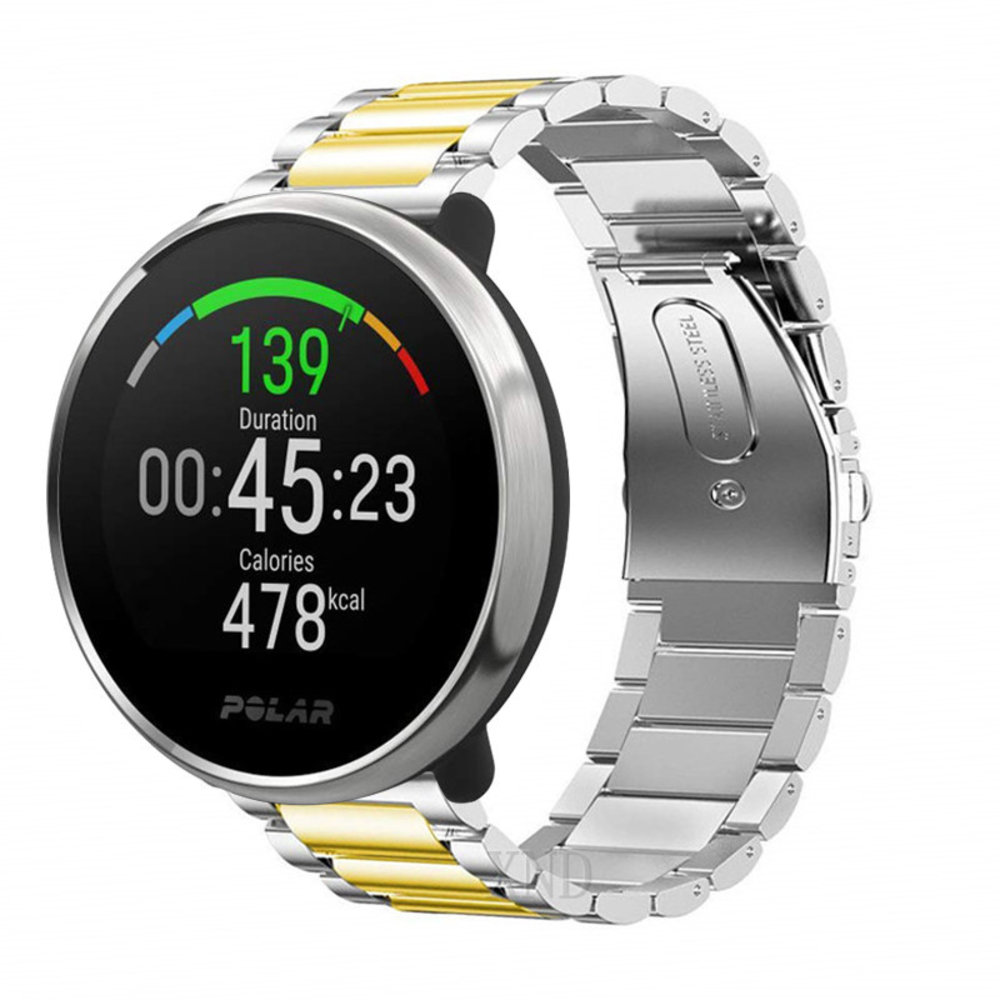 Strap-it Strap-it Bracelet acier Polar Unite (argent/or) Strap-it Strap-it Bracelet acier Polar Unite (argent/or)
