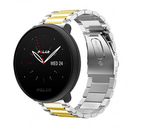 Strap-it Bracelet acier Polar Ignite 2 (argent/or)