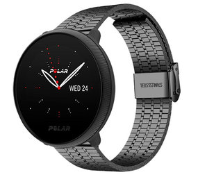 Strap-it Bracelet acier inoxydable Polar Ignite 2 (noir)