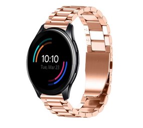 Strap-it Bracelet acier OnePlus Watch (or rose)