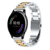 Strap-it Bracelet acier OnePlus Watch (argent/or)