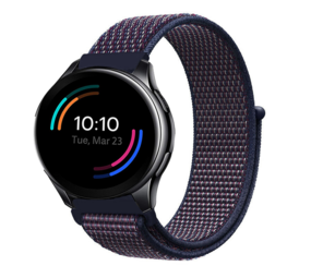 Strap-it Bracelet nylon OnePlus Watch (violet-bleu)
