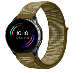 Strap-it Bracelet nylon pour OnePlus Watch (olive)