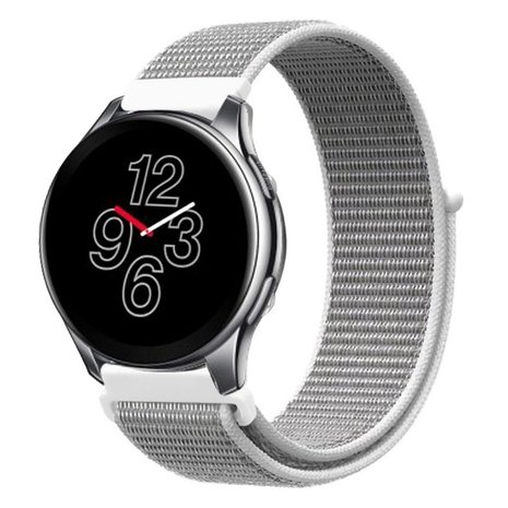 Strap-it Strap-it Bracelet nylon pour OnePlus Watch (coquillage)