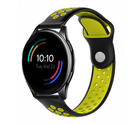 Strap-it Bracelet sport OnePlus Watch (noir/jaune)