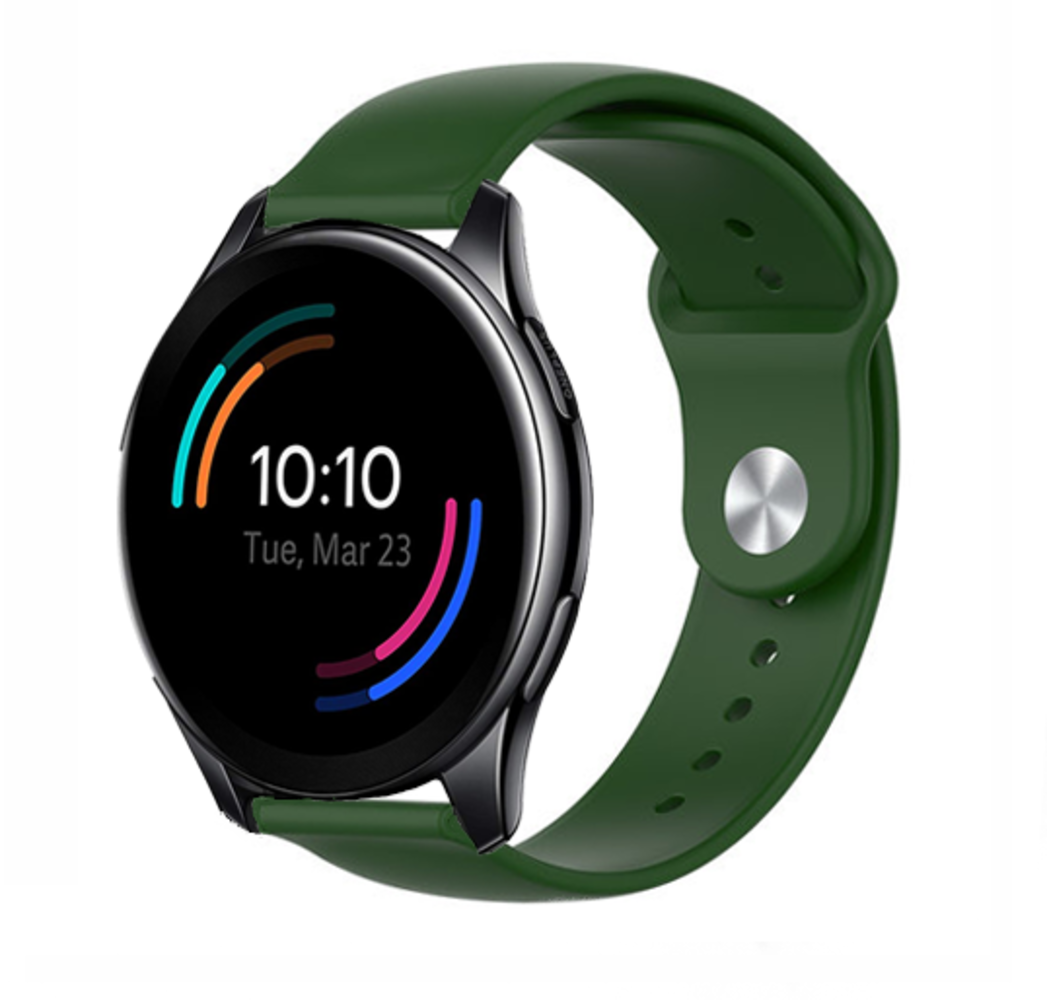 Strap-it Strap-it Bracelet sport OnePlus Watch (vert foncé) Strap-it Strap-it Bracelet sport OnePlus Watch (vert foncé)