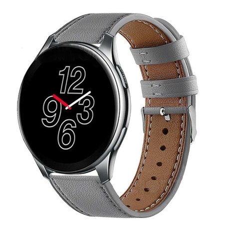 Strap-it Strap-it Bracelet cuir de OnePlus Watch (gris)