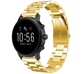 Strap-it Bracelet acier Fossil Gen 5 (or)