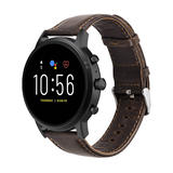 Strap-it Bracelet cuir Fossil Gen 5 (marron foncé)