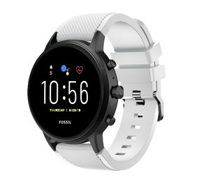 Strap-it Bracelet silicone Fossil Gen 5 (blanc)