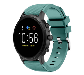 Strap-it Bracelet silicone Fossil Gen 5 (vert pin)