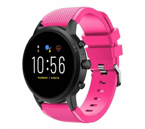 Strap-it Bracelet silicone Fossil Gen 5 (rose vif)