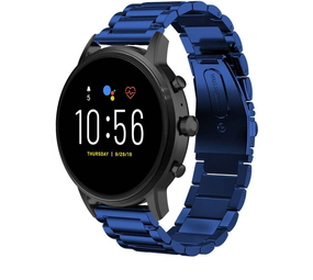 Strap-it Bracelet acier Fossil Gen 5 (bleu)