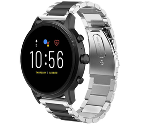 Strap-it Bracelet acier Fossil Gen 5 (argent/noir)