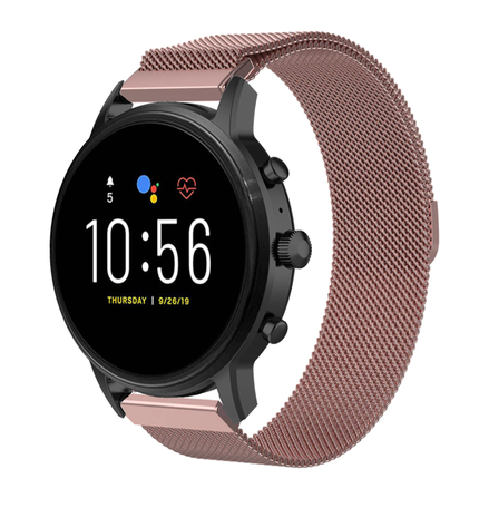 Strap-it Strap-it Bracelet Milanais Fossil Gen 5 (rose)