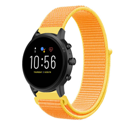 Strap-it Bracelet nylon Fossil Gen 5 (jaune clair)