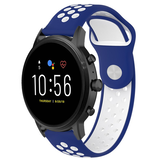 Strap-it Bracelet sport Fossil Gen 5 (bleu/blanc) Strap-it Bracelet sport Fossil Gen 5 (bleu/blanc)