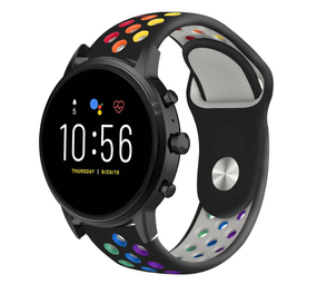 Strap-it Bracelet sport Fossil Gen 5 (noir coloré) Strap-it Bracelet sport Fossil Gen 5 (noir coloré)