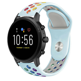 Strap-it Bracelet sport Fossil Gen 5 (bleu clair coloré) Strap-it Bracelet sport Fossil Gen 5 (bleu clair coloré)