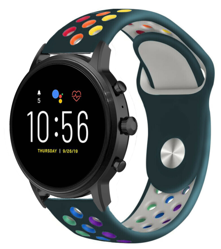 Strap-it Strap-it Bracelet sport Fossil Gen 5 (vert sapin coloré)