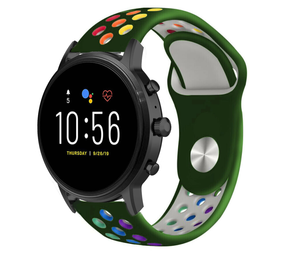 Strap-it Bracelet sport Fossil Gen 5 (vert armée coloré) Strap-it Bracelet sport Fossil Gen 5 (vert armée coloré)