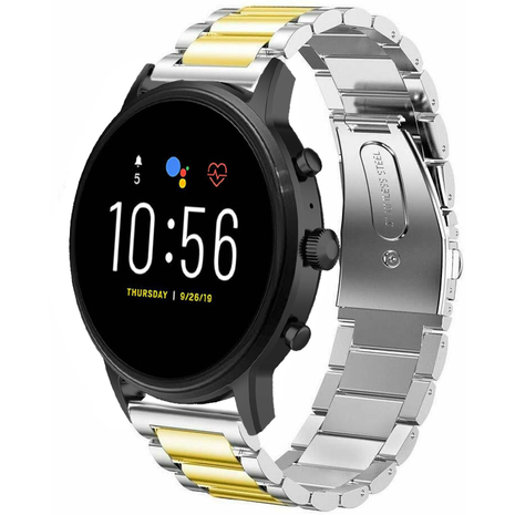 Strap-it Strap-it Bracelet acier Fossil Gen 5 (argent/or)