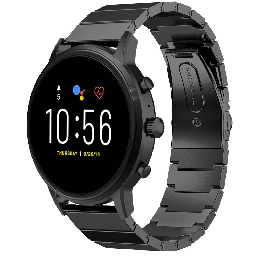 Strap-it Strap-it Bracelet métal Fossil Gen 5 (noir)