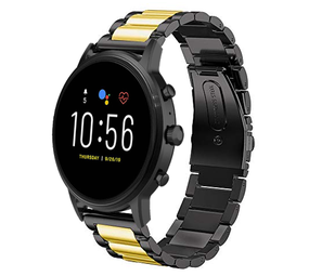 Strap-it Bracelet acier Fossil Gen 5 (noir/or)