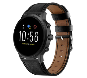 Strap-it Bracelet cuir Fossil Gen 5 (noir serré)