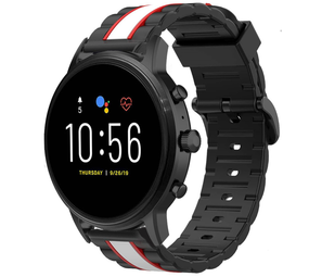 Strap-it Bracelet Special Edtion Fossil Gen 5 (noir/blanc)