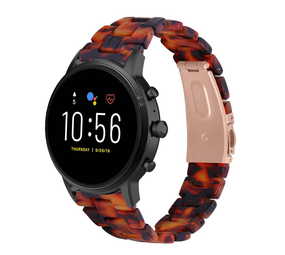 Strap-it Bracelet résine Fossil Gen 5 (lave)