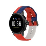 Strap-it Bracelet sport Fossil Gen 5  (rouge-blanc-bleu)