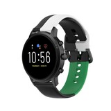 Strap-it Bracelet sport Fossil Gen 5 (noir-blanc-vert)