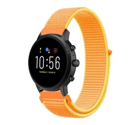 Strap-it Bracelet nylon Fossil Gen 5 (orange-jaune)