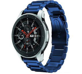 Strap-it Bracelet acier Samsung Galaxy Watch 46mm (bleu)