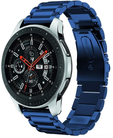 Strap-it Strap-it Bracelet acier Samsung Galaxy Watch 46mm (bleu)