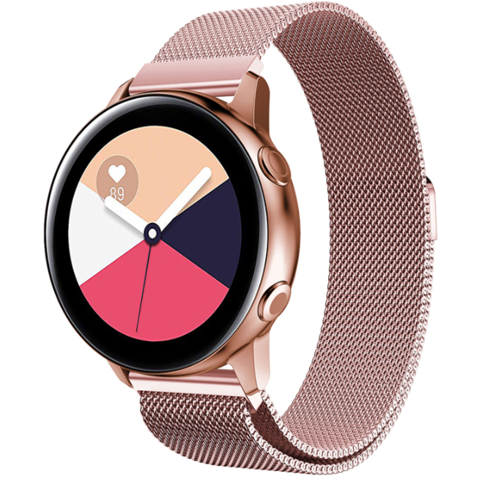 Samsung Galaxy Watch Active2 - Acier - Bracelet Milanais - Montre Connectée  Femme 