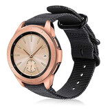 Strap-it Bracelet nylon boucle Samsung Galaxy Watch 42mm (noir)