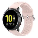 Strap-it Bracelet silicone avec trous Samsung Galaxy Watch Active (rose)