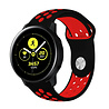 Strap-it Strap-it Bracelet sport Samsung Galaxy Watch Active (noir rouge) Strap-it Strap-it Bracelet sport Samsung Galaxy Watch Active (noir rouge)