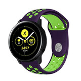Strap-it Bracelet sport Samsung Galaxy Watch Active (violet/vert)