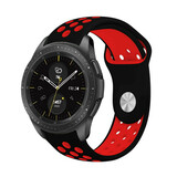 Strap-it Bracelet sport Samsung Galaxy Watch 42mm (noir/rouge)